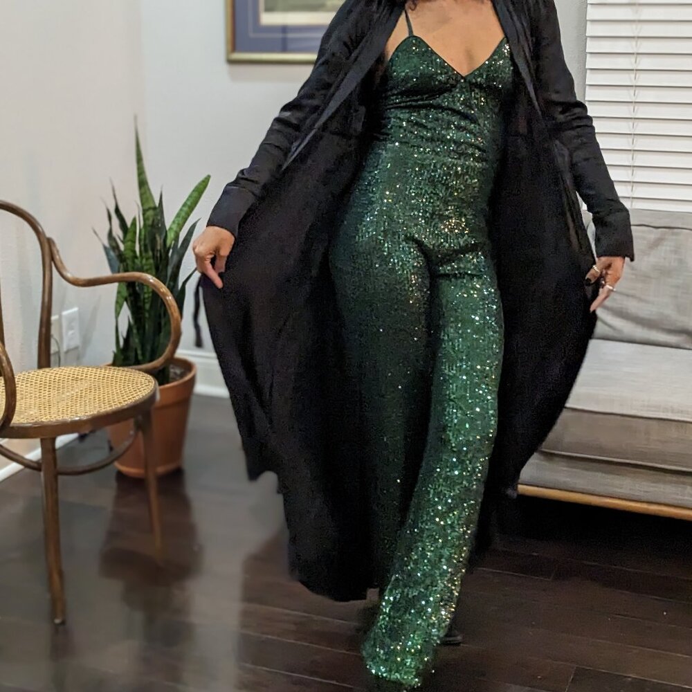 GB Green Sequin Pantsuit
